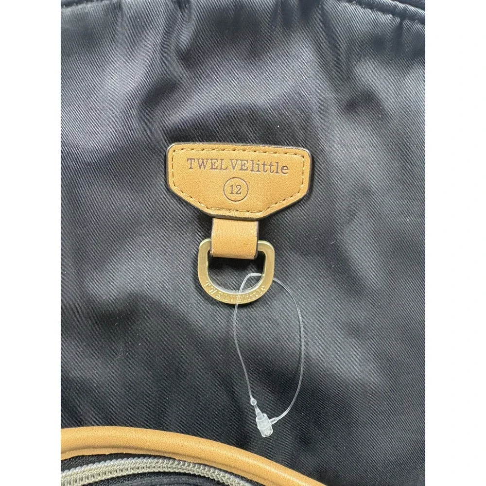 TWELVElittle Companion Backpack Medium Black Nylon Celestial Lining
